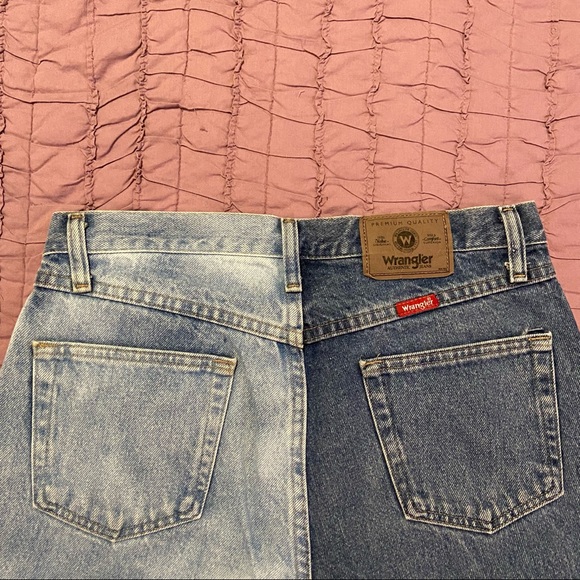 Diy split tone mens Wrangler jeans - Picture 3 of 4